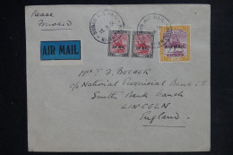 SOUDAN  - Enveloppe De Khartoum Pour La Grande Bretagne En 1931 Par Avion, Affranchissement Surchargé ( PA ) - L 152480 - Sudan (...-1951)