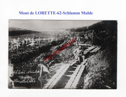 Mont De LORETTE-Loretto-62-Schlamm Mulde-Cimetiere-Tombes-CARTE PHOTO Allemande-GUERRE 14-18-1 WK-MILITARIA- - Soldatenfriedhöfen