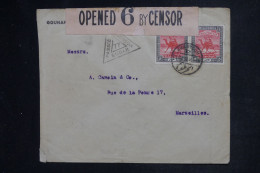 SOUDAN  - Enveloppe De Khartoum Pour La France En 1912 Avec Contrôle Postal - L 152481 - Soedan (...-1951)