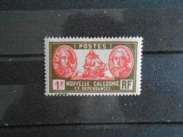 NOUVELLE-CALEDONIE YT 154 BOUGAINVILLE/LA PEROUSE 1f Olive Et Rose* - Nuovi