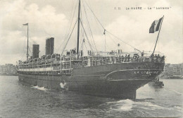 LE HAVRE LE TRANSATLANTIQUE LA LORRAINE - Portuario