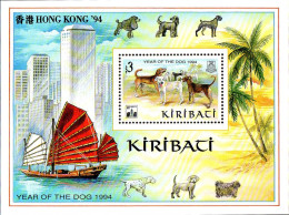 Kiribati Bloc N** Yv:16 Hong Kong'93 Year Of The Dog - Hunde