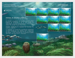 Spain Espagne Spanien 2024 Europa CEPT Undewater Fauna And Flora Sheetlet MNH - Blocks & Sheetlets & Panes