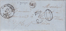 LETTRE. 24 SEPT 56. Montrichard . LOIR ET CHER. ORIGINE RURALE OR = St GEORGES. POUR LOCHES - 1849-1876: Klassik