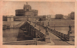 ITALIE - Roma - Ponte E Castel S Angelo - Vue Générale - Animé- Carte Postale Ancienne - Castel Sant'Angelo