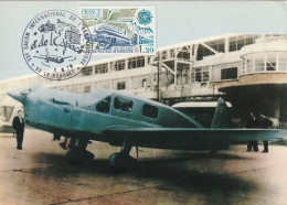 Carte Maximum - Salon International De L'Aéronautique Et De L'Espace  - Le Bourget - Histoire De La Poste - 1946-....: Moderne