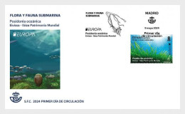 Spain Espagne Spanien 2024 Europa CEPT Undewater Fauna And Flora FDC - 2024