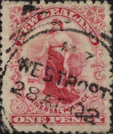 Nle Zelande Poste Obl Yv:134 Allégorie (TB Cachet à Date) Westport 28.AP.02 - Used Stamps