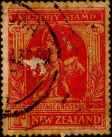 Nle Zelande Poste Obl Yv: 170 Victory Stamp (beau Cachet Rond) Tbre Abimé - Oblitérés
