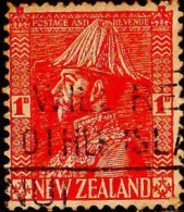 Nle Zelande Poste Obl Yv: 183 Mi:174C George V (Belle Obl.mécanique) - Gebraucht