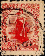 Nle Zelande Poste Obl Yv:  94 Mi:93 Allégorie (TB Cachet Rond) - Used Stamps