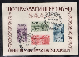 Saarland 1948, Mi.-Nr. Block 1 + 2 Gestempelt, FA. GeigleBPP. - Andere & Zonder Classificatie