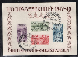 Saarland 1948, Mi.-Nr. Block 1 + 2 Gestempelt, FA. GeigleBPP. - Sonstige & Ohne Zuordnung