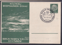 DR., Privatganzsache, Kolonial-Briefmarken-Schau PP 127- C25, Gestempelt. - Otros & Sin Clasificación