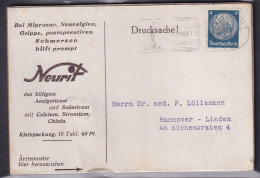 DR. Reklame-Karte, Medikamennte, "Neurit" , Berlin, Marke Mit Privat-Lochubg. - Other & Unclassified