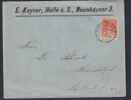 Privatpost, E.Kayser, Halle A.S, EF. Mi.-Nr. 13 . - Privatpost