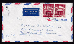 Berlin, Luftpost- Fernbrief  MeF. Mi.-Nr. 111 Nach USA. .  - Lettres & Documents