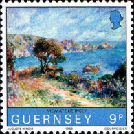 Guernesey Poste N** Yv:271/275 Centenaie De La Visite D'Auguste Renoir - Guernsey