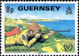 Guernesey Poste N** Yv:239/242 Année Internationale Des Personnes Handicapées - Guernesey