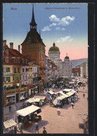 AK Bern, Markt, Waisenhaus Und Bärenplatz  - Berna