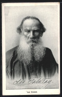 AK Leo Tolstoj, Portrait Des Dichtersd Mit Weissem Rauschebart  - Schriftsteller
