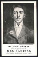 CPA Illustrateur Porträt Von Maurice Barrés  - Politieke En Militaire Mannen