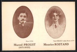 AK Marcel Proust, 1871-1922, Maurice Rostand  - Escritores