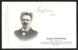 AK August Strindberg, Schriftsteller Aus Schweden  - Writers