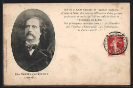 AK Portrait Von Jules Barbey D`Aurevilly, 1808-1889  - Ecrivains