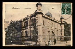 JUDAISME - SYNAGOGUE - BESANCON - CARTE COLORISEE - Jewish