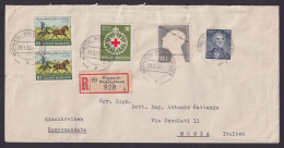 Bund R Brief MIF 160 164-166 Destination Wuppertal Wichlinghausen Monza Italien - Storia Postale