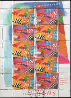 Pays-Bas Poste Obl Yv:1430F Mi:1462KB Timbres De Voeux (TB Cachet à Date) - Used Stamps