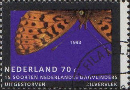 Pays-Bas Poste Obl Yv:1434/1436 Nature Papillons (TB Cachet Rond) - Usati
