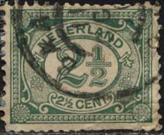 Pays-Bas Poste Obl Yv:  69 Mi:52 Chiffre Dents Courtes (Beau Cachet Rond) - Used Stamps