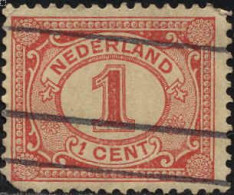 Pays-Bas Poste Obl Yv:  66 Mi:50 Chiffre Dent Courte (Obl.mécanique) - Used Stamps