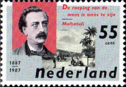 Pays-Bas Poste N** Yv:1283/1284 Ecrivains Multatuli & Constantijn Huygens - Ongebruikt