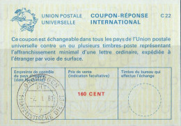 Pays-Bas Obl UPU (61) Coupon-Réponse International C22 160 Cent (TB Cachet à Date) - Other