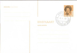 Pays-Bas Entier-P Obl (27) Briefkaart Reine Beatrix 148*102 50c (TB Cachet à Date) - Interi Postali