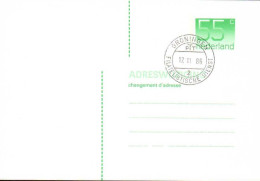 Pays-Bas Entier-P Obl (18) Adreswijziging 148*102 55c (TB Cachet à Date) - Interi Postali