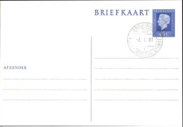 Pays-Bas Entier-P Obl (20) Briefkaart Reine Juliana 148*102 45c (TB Cachet à Date) - Ganzsachen