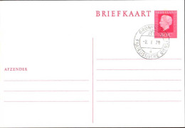 Pays-Bas Entier-P Obl (19) Briefkaart Reine Juliana 148*102 40c (TB Cachet à Date) - Ganzsachen