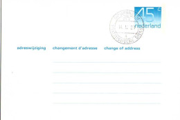 Pays-Bas Entier-P Obl (17) Adreswijziging 45c (TB Cachet à Date) - Postal Stationery