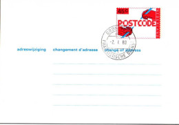 Pays-Bas Entier-P Obl (15) Adreswijziging Postcode 148*102 45c (TB Cachet à Date) - Ganzsachen