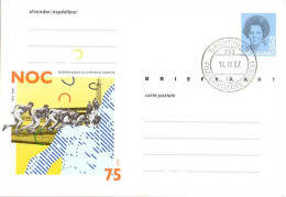 Pays-Bas Entier-P Obl ( 8) Briefkaart Nederlands Olympisch Comite 148*102 55ct (TB Cachet à Date) - Postwaardestukken