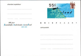 Pays-Bas Entier-P N** (25) Euro Briefkaart Koninklijke Nederlandse Zwenbond 148*102 55c - Postal Stationery