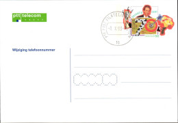 Pays-Bas Entier-P Obl ( 5) Breifkaart Carte Postale 1993 148*102 Ptt Telecom (TB Cachet à Date) - Postwaardestukken