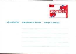 Pays-Bas Entier-P N** (15) Adreswijziging Postcode 148*102 45c - Postal Stationery