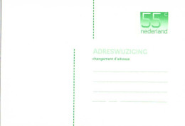 Pays-Bas Entier-P N** (18) Adreswijziging 148*102 55c - Postal Stationery