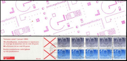 Pays-Bas Carnet Obl Yv:C1380AaII Mi: Chiffres PB47A (TB Cachet à Date) - Postzegelboekjes En Roltandingzegels