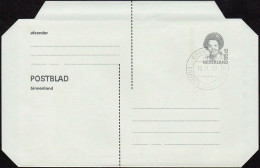 Pays-Bas Aérogr Obl (50) Postblad Binnenland 55ct Reine Beatrix (TB Cachet à Date) 55ct - Ganzsachen